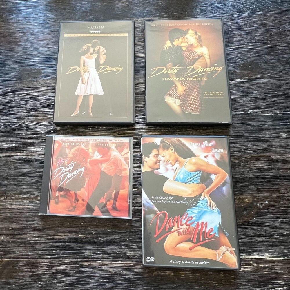 DVD Movie Dirty Dancing + Havana Nights + Dance With Me + More Dirty Dancing CD